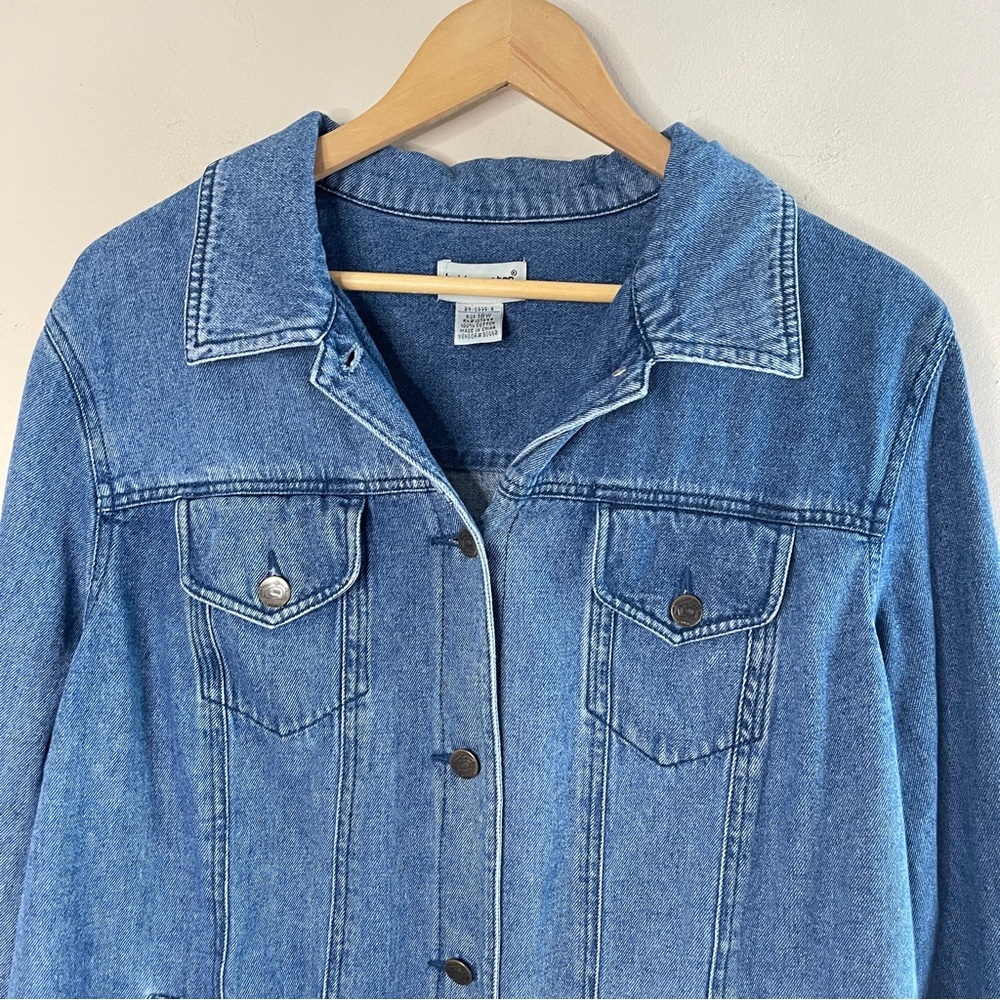 Bridgewater Studios Button-Front Denim Jacket, 18w - image 2